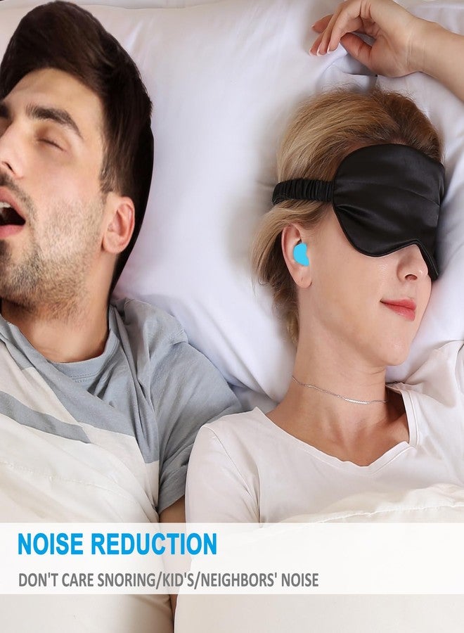 Schiara Ear Plugs for Sleeping, 16 Moldable Noise Cancelling Silicone Earplugs for Swimming, Snoring, Sleep and Studying, Blue - Image 3